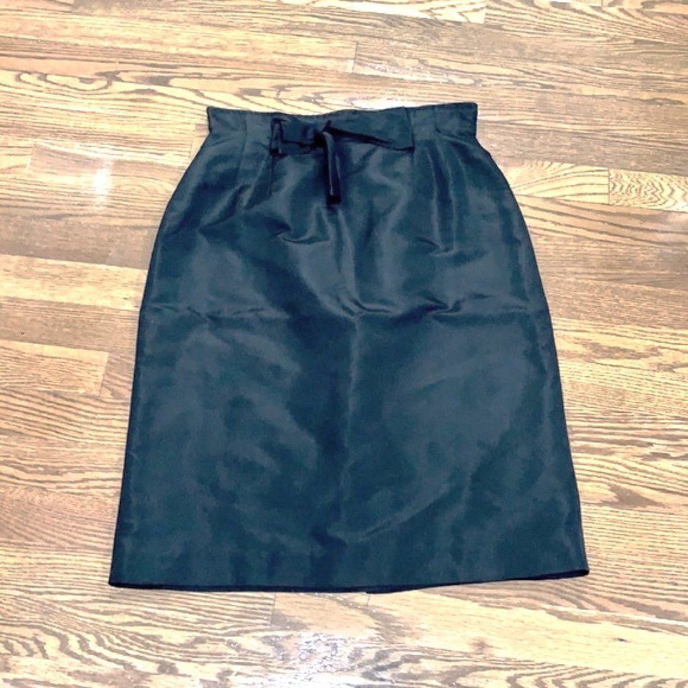 Rickie Freeman for Teri Jon Silk Pencil Skirt